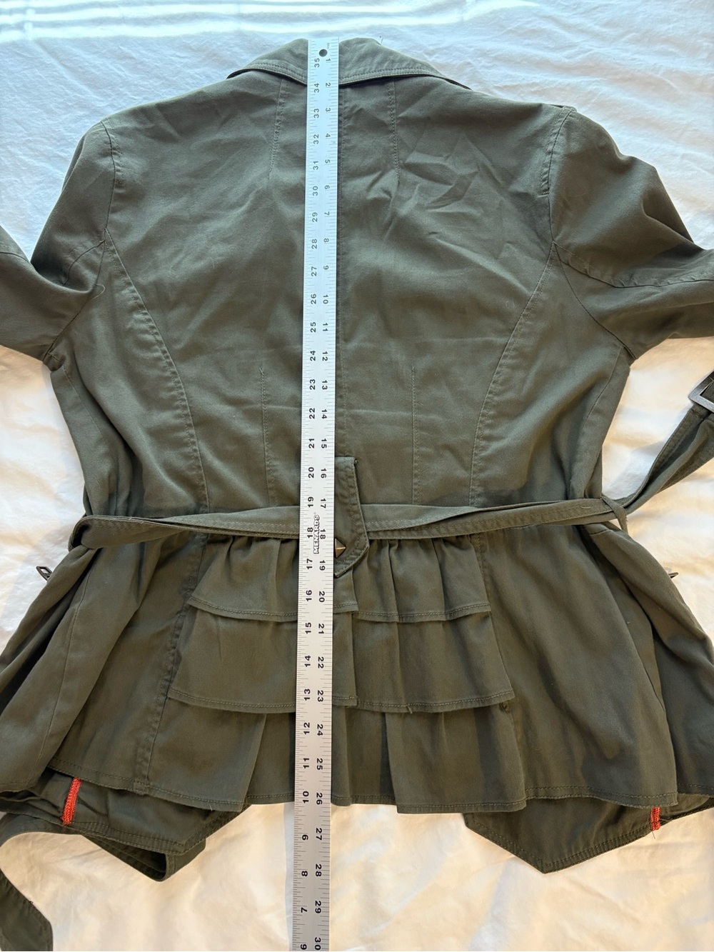 Miss Sixty Olive Green Double-Breasted Utility Jacket size M - Picture 10 of 10